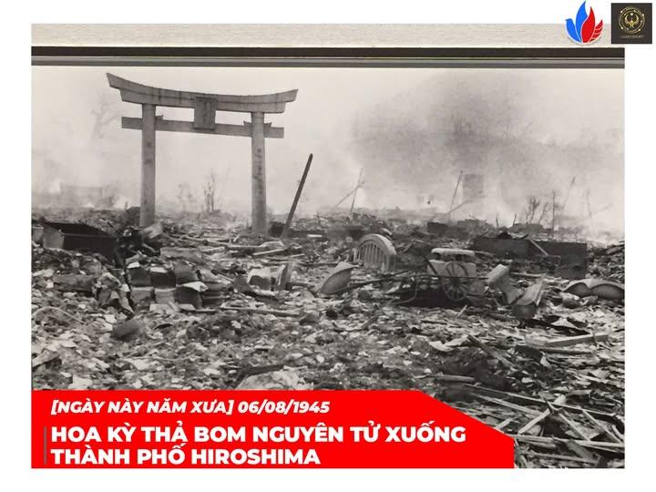 HOA KỲ THẢ BOM NGUYÊN TỬ XUỐNG THÀNH PHỐ HIROSHIMA