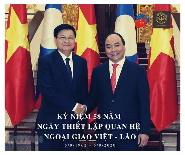 KỶ NIỆM 58 NĂM NGÀY THIẾT LẬP QUAN HỆ NGOẠI GIAO VIỆT NAM - LÀO (5/9/1962 - 5/9/2020)