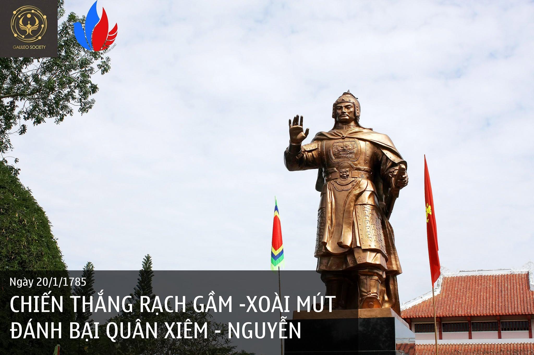 TRẬN RẠCH GẦM - XOÀI MÚT: QUÂN TÂY SƠN DO NGUYỄN HUỆ CHỈ HUY ĐÁNH BẠI LIÊN QUÂN XIÊM - NGUYỄN